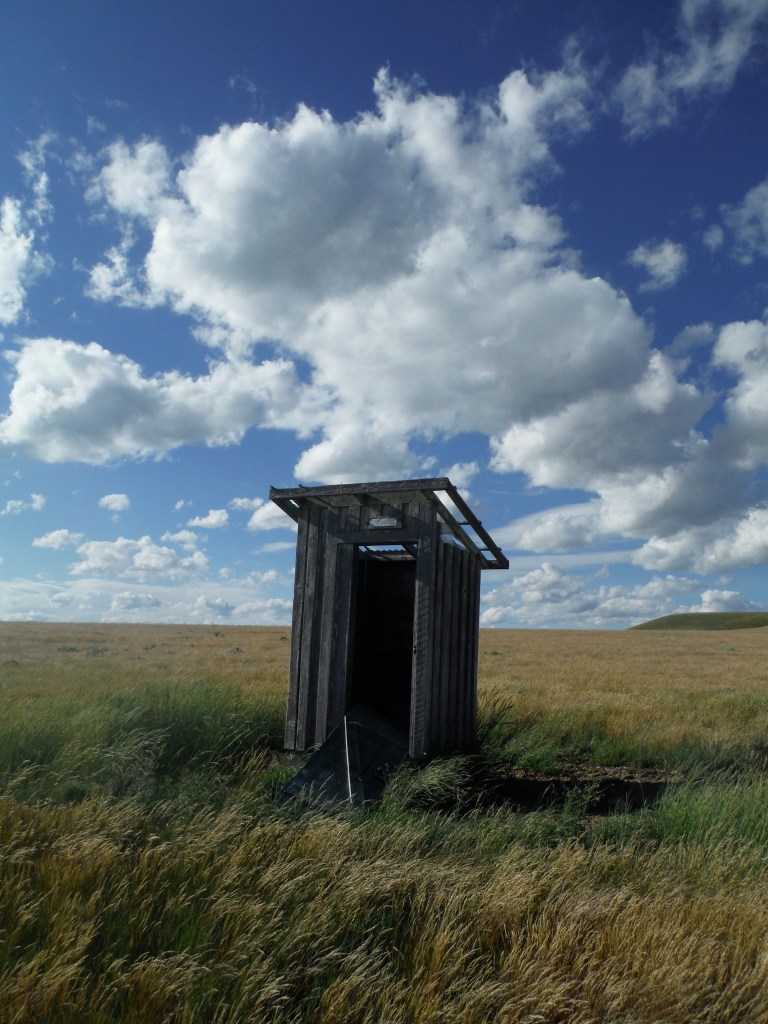 An afternoon visit to the same outhouse...